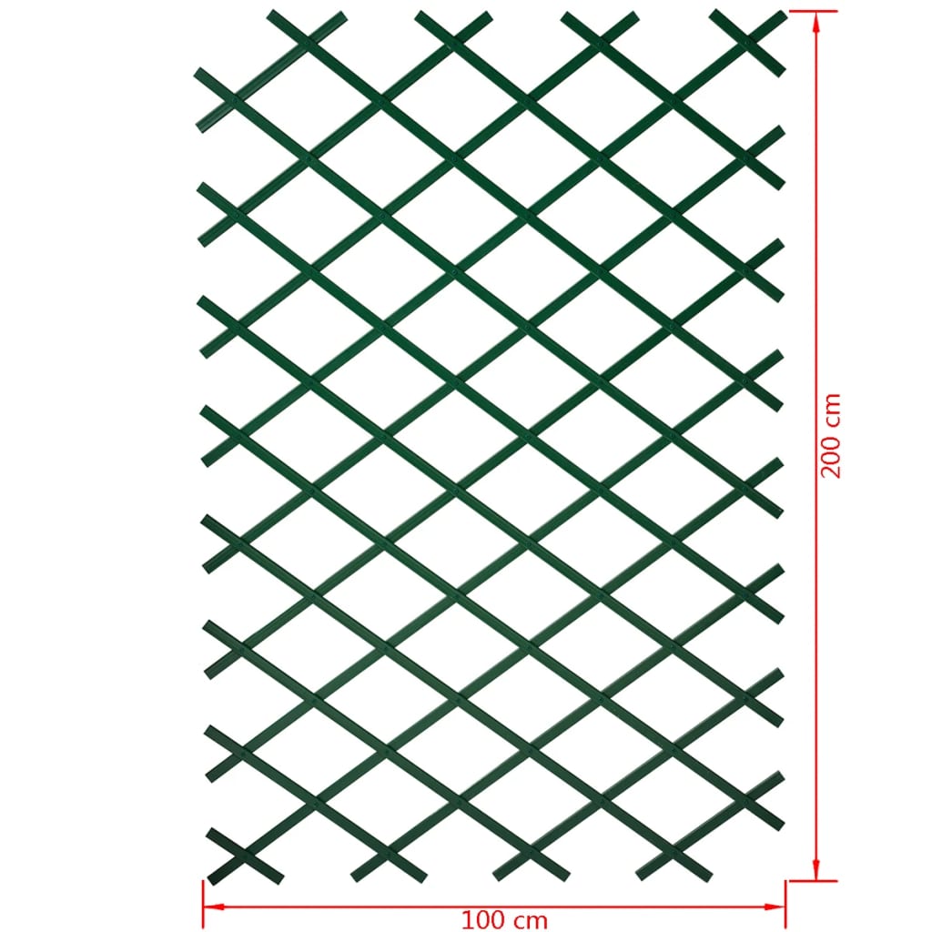 Nature Garden Trellis 100 x 200 cm PVC Green