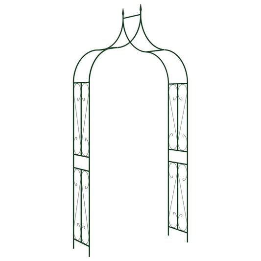 Garden Arch Dark Green 120 x 38 x 258 cm Iron