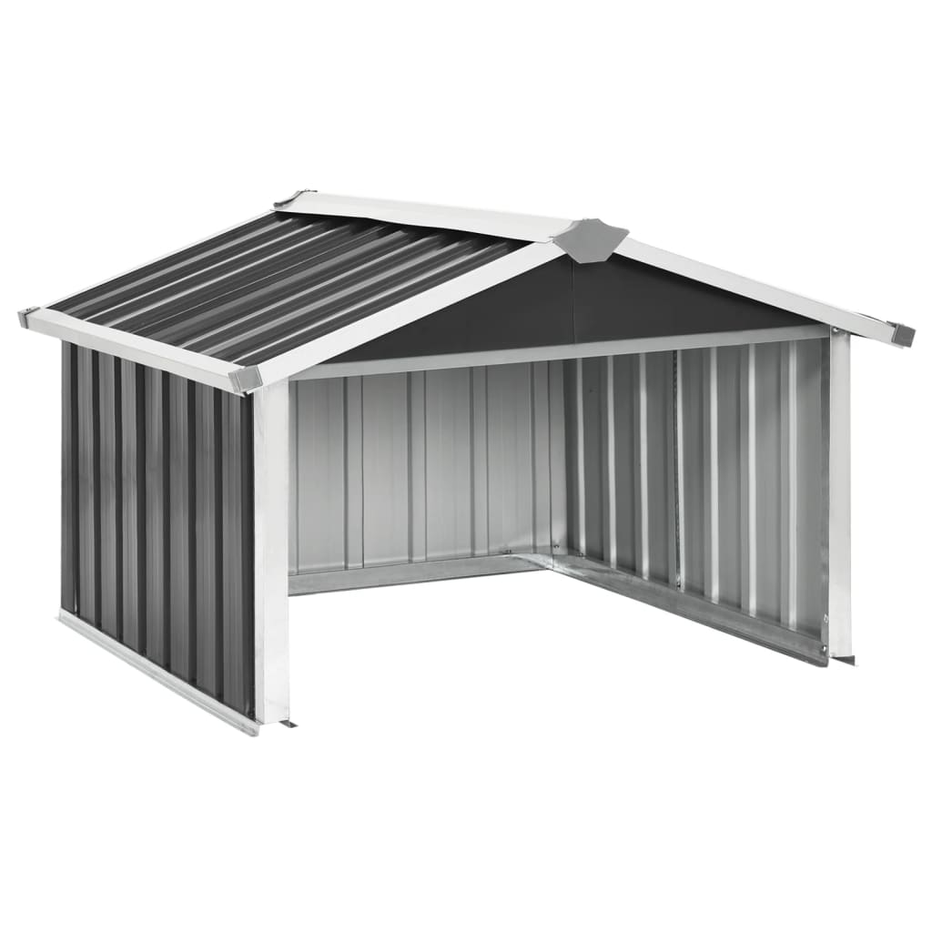 Garden Robot Lawnmower Shed 92 x 97 x 63 cm Galvanised Steel Anthracite