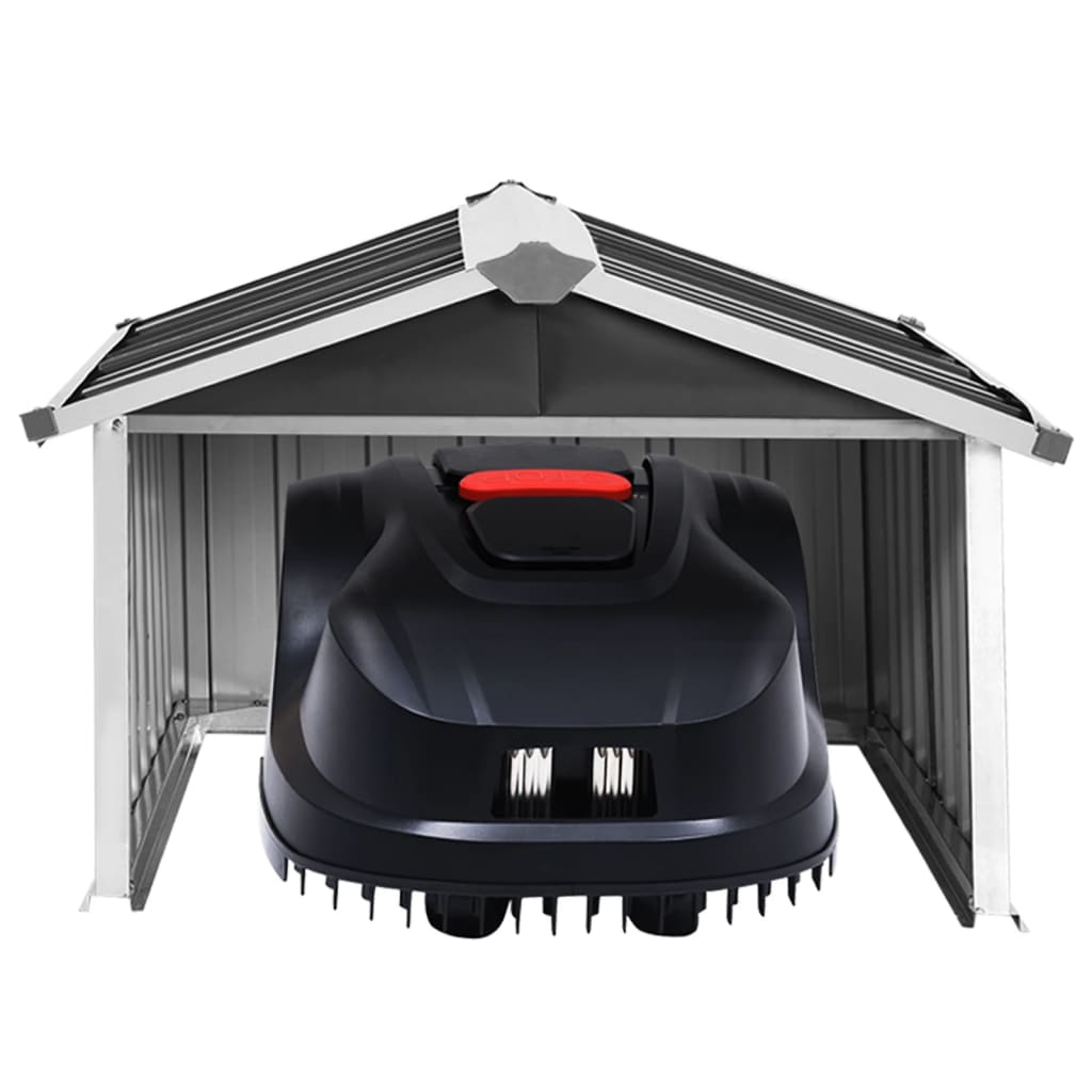 Garden Robot Lawnmower Shed 92 x 97 x 63 cm Galvanised Steel Anthracite