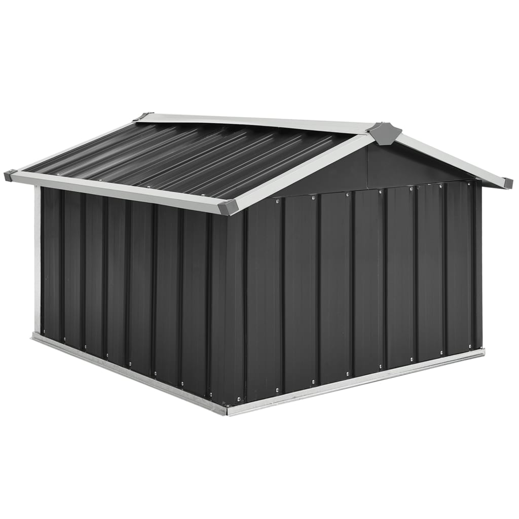 Garden Robot Lawnmower Shed 92 x 97 x 63 cm Galvanised Steel Anthracite